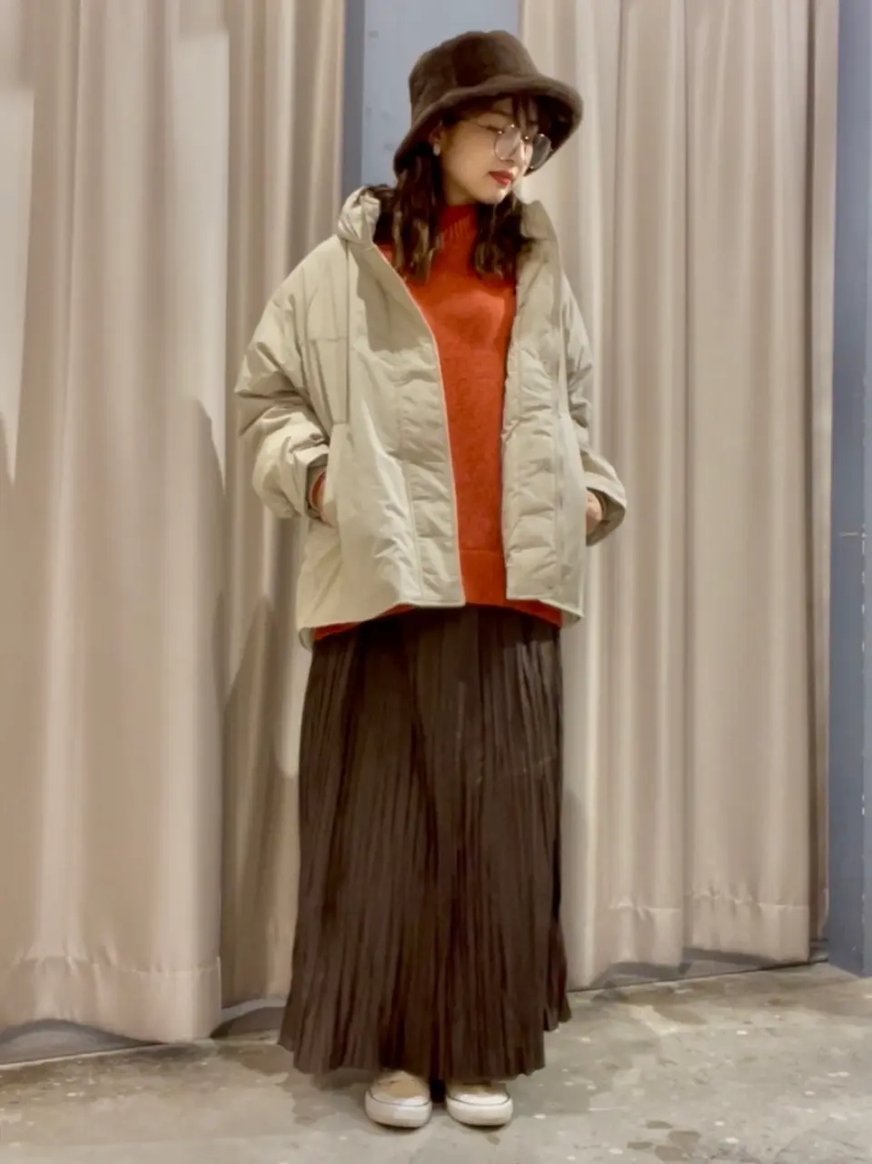 撥水加工・保温】ミドル丈モンスターコート/AMERICAN HOLIC