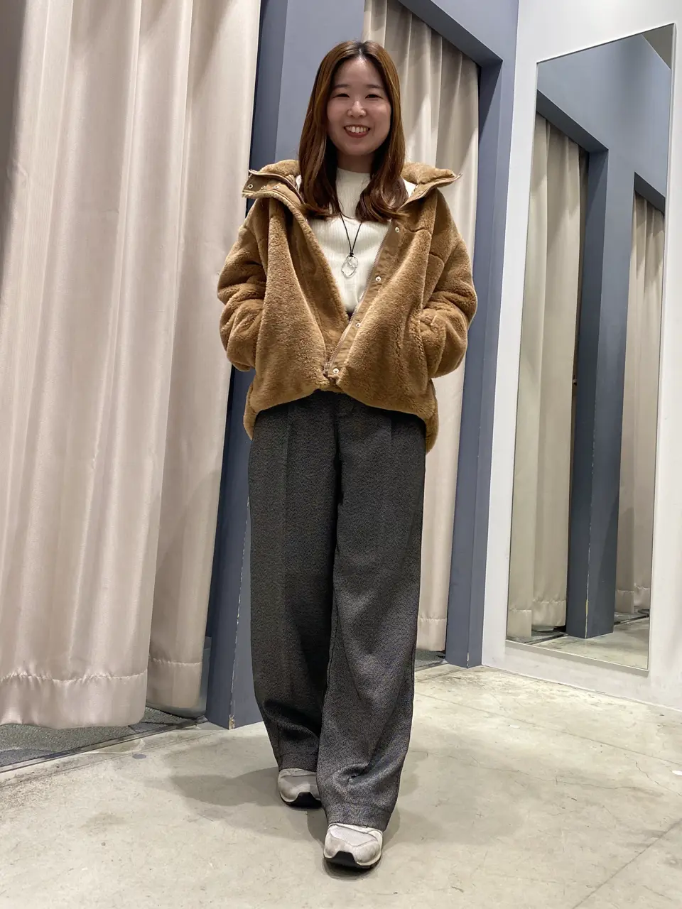 ≪USED≫スタンドベア風ボアコート/AMERICAN HOLIC（アメリカン