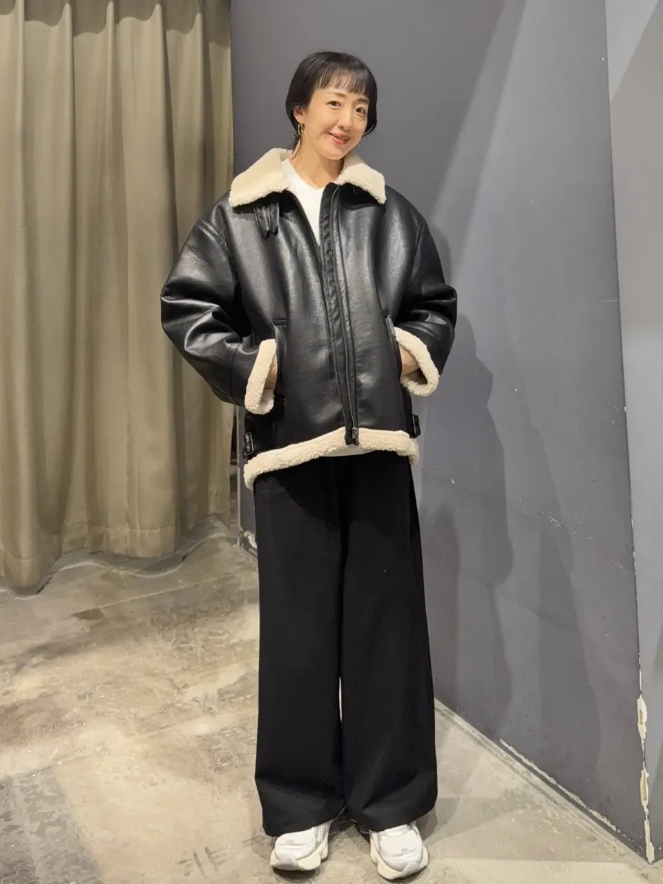 ボアフェイクレザーブルゾン/AMERICAN HOLIC（アメリカンホリック）の