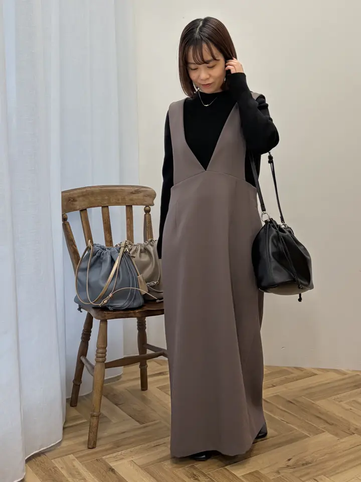 WEB限定】イージーケアVネックワンピース/AMERICAN HOLIC（アメリカン