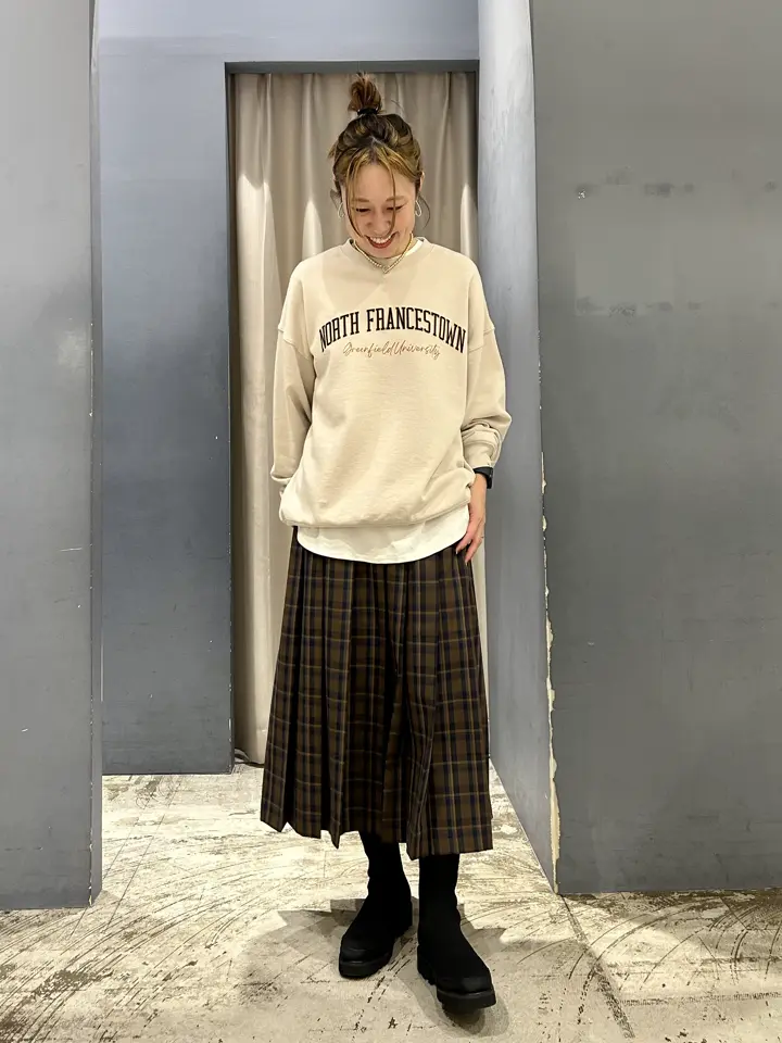 手書き風カレッジロゴ裏毛プルオーバー/AMERICAN HOLIC（アメリカン