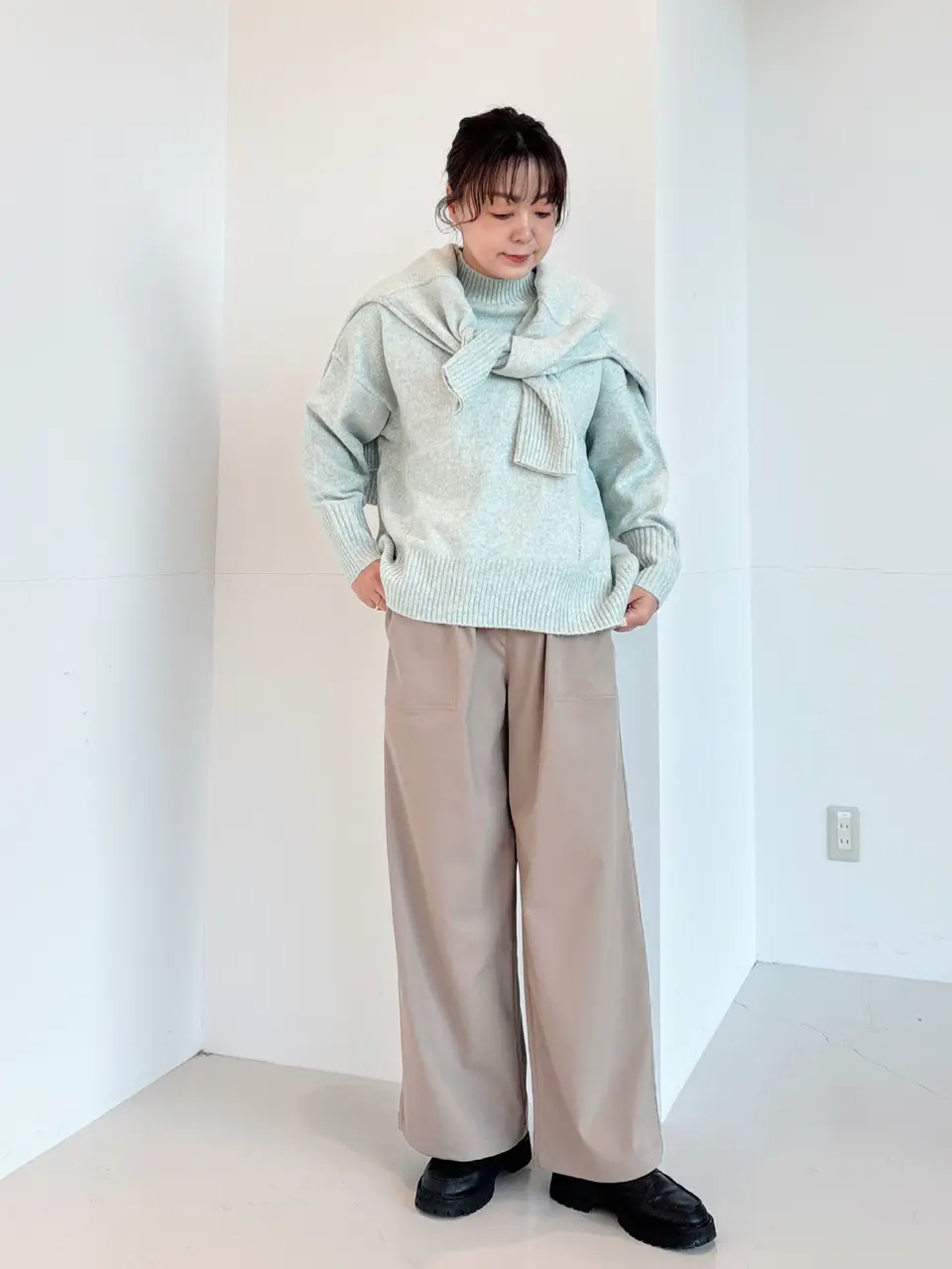 ≪USED≫モックネックコクーンニットプルオーバー/AMERICAN HOLIC