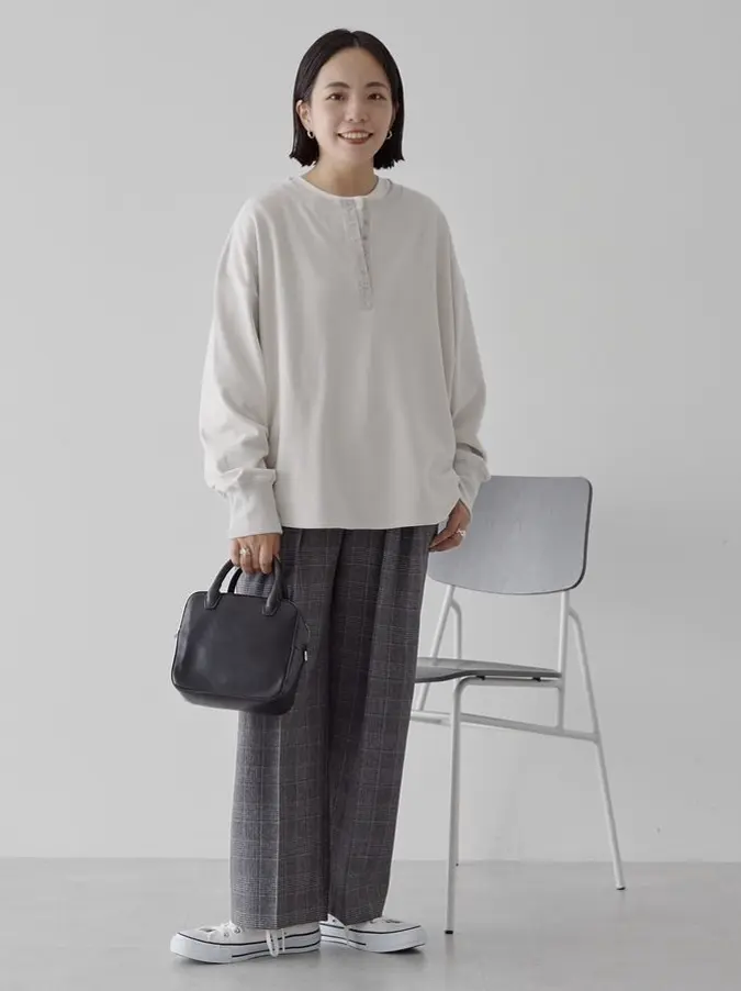 ソフトタッチヘンリーネックプルオーバー/AMERICAN HOLIC（アメリカン