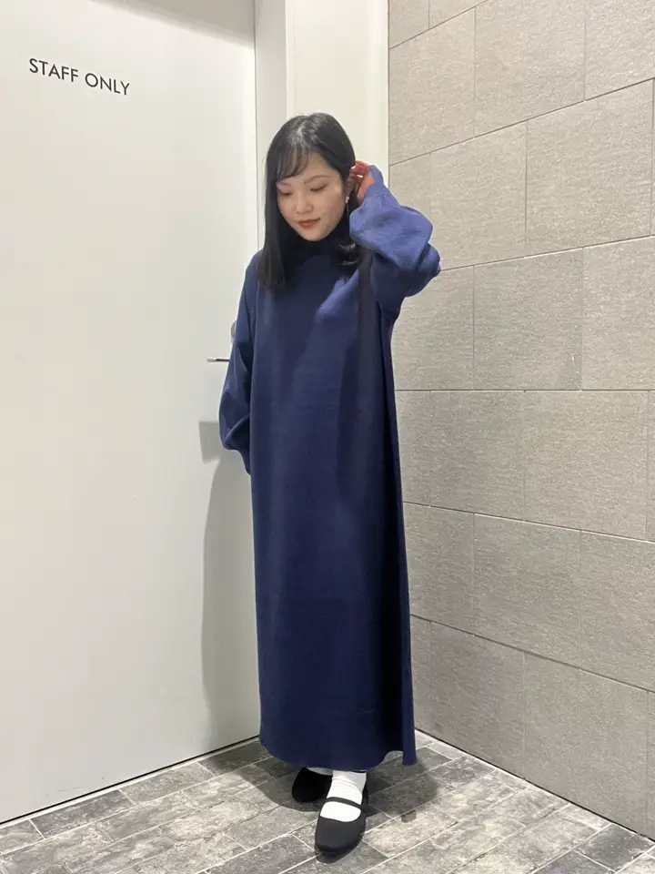 ≪USED≫バイパチモックネックニットワンピース＜静電気軽減