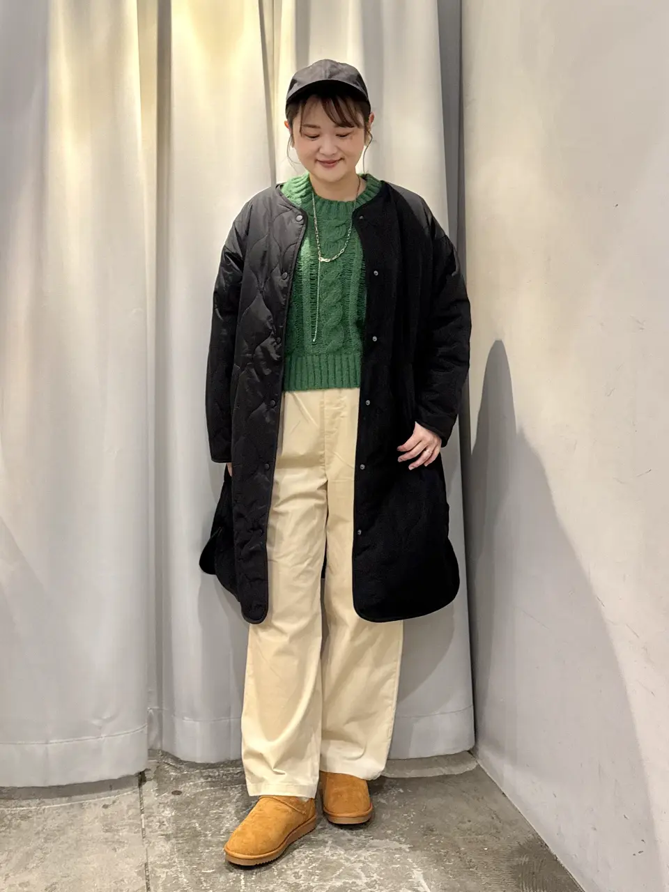 透かしケーブルニットプルオーバー/AMERICAN HOLIC（アメリカン