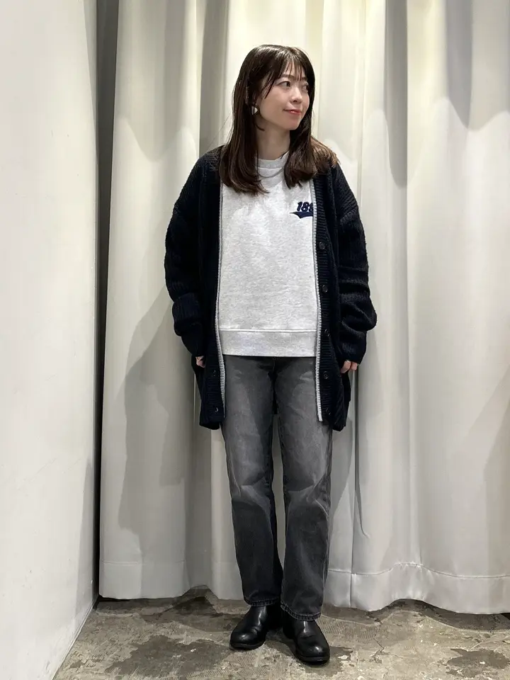 ワンポイントサガラ刺繍裏毛プルオーバー/AMERICAN HOLIC（アメリカン