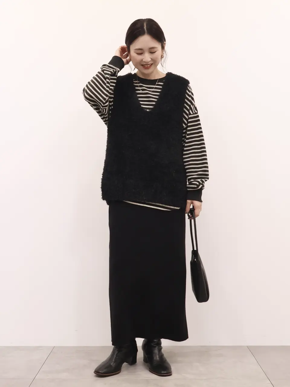 バイパチリブニットタイトスカート＜静電気軽減＞/AMERICAN HOLIC