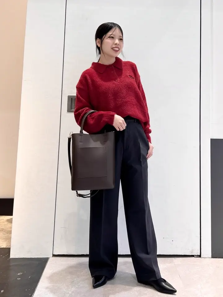 PIZZA PLANET】衿付きニットプルオーバー/Disney collection by