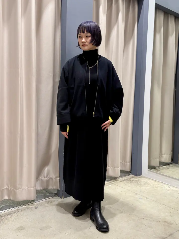 バイパチモックネックニットワンピース＜静電気軽減＞/AMERICAN HOLIC