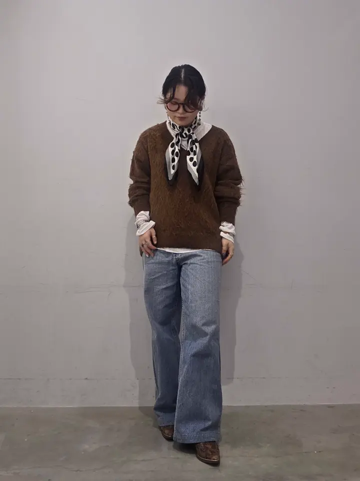 ワイドデニム【WEB限定サイズ有り】/AMERICAN HOLIC（アメリカン
