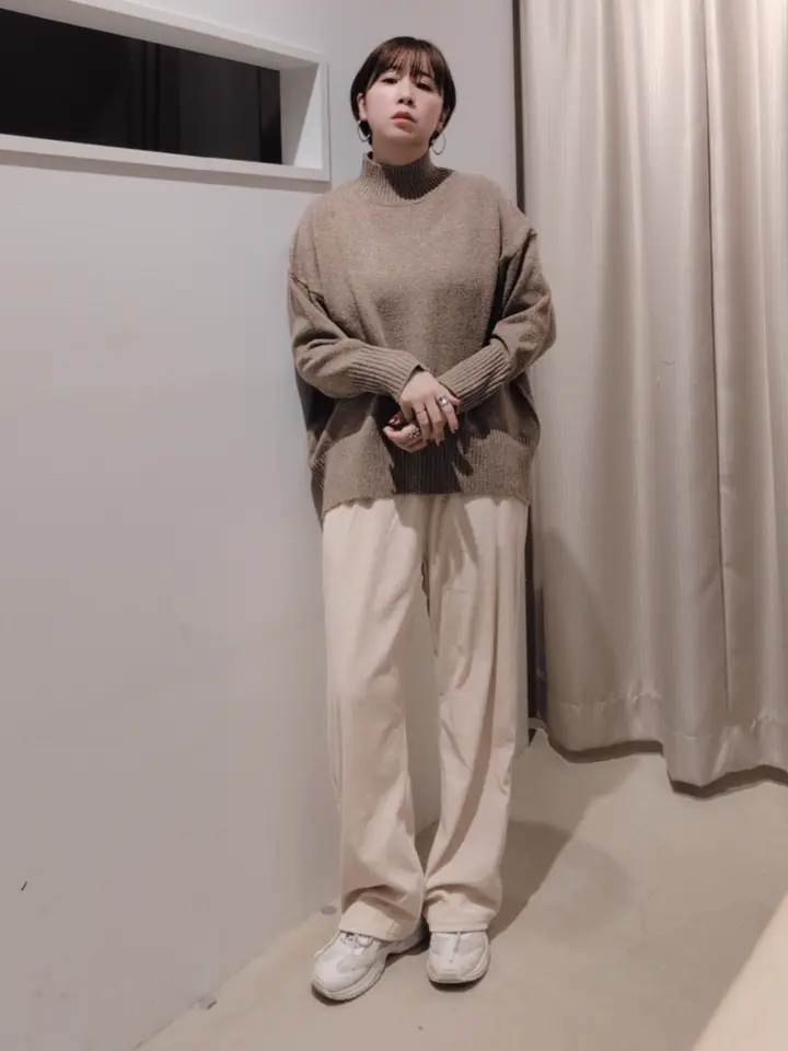 モックネックコクーンニットプルオーバー/AMERICAN HOLIC（アメリカン