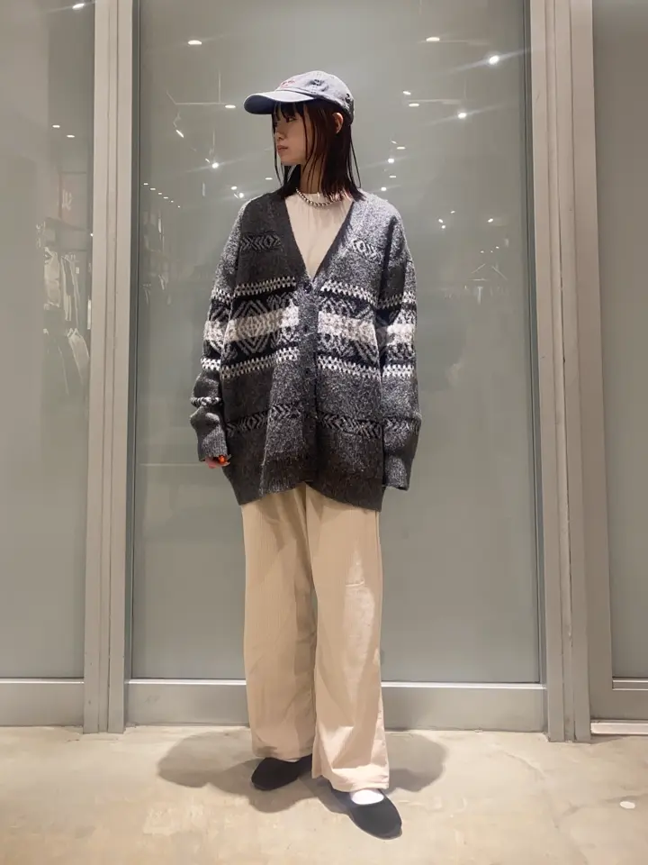 アソート柄シャギーニットカーディガン/AMERICAN HOLIC（アメリカン