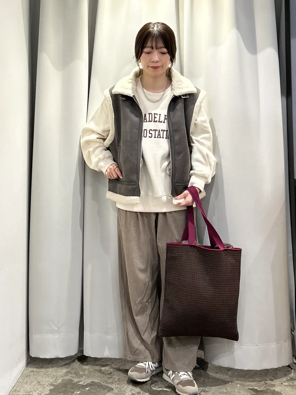 ムートンライクベスト/AMERICAN HOLIC（アメリカンホリック）のベスト