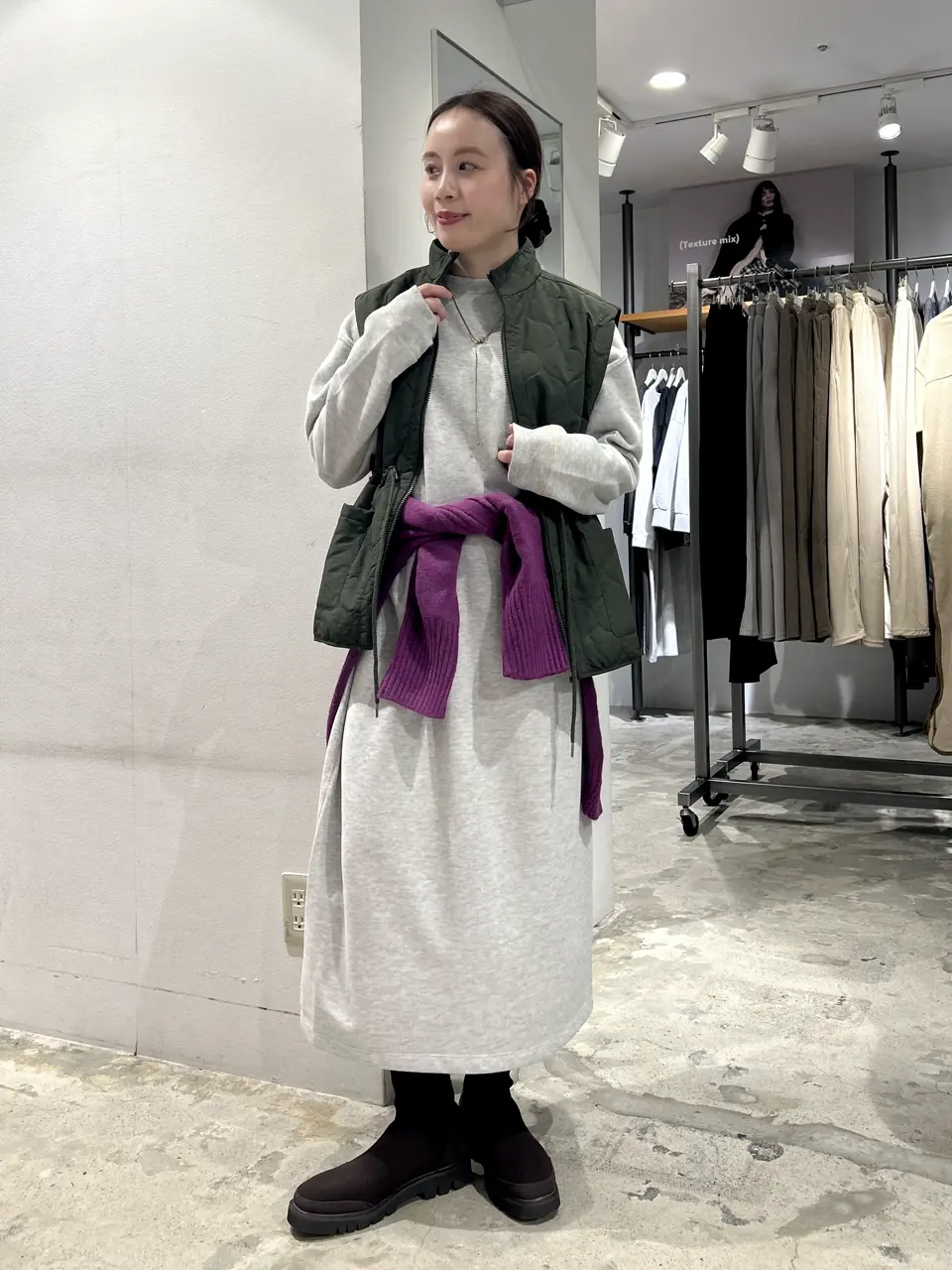 ≪USED≫ドロストキルティングベスト/AMERICAN HOLIC（アメリカン