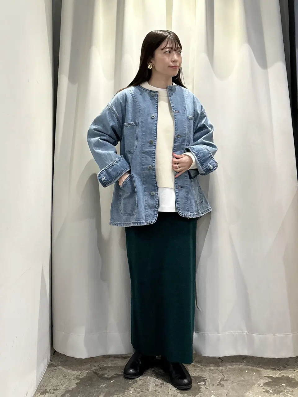 バイパチ総針ニットタイトスカート＜静電気軽減＞/AMERICAN HOLIC