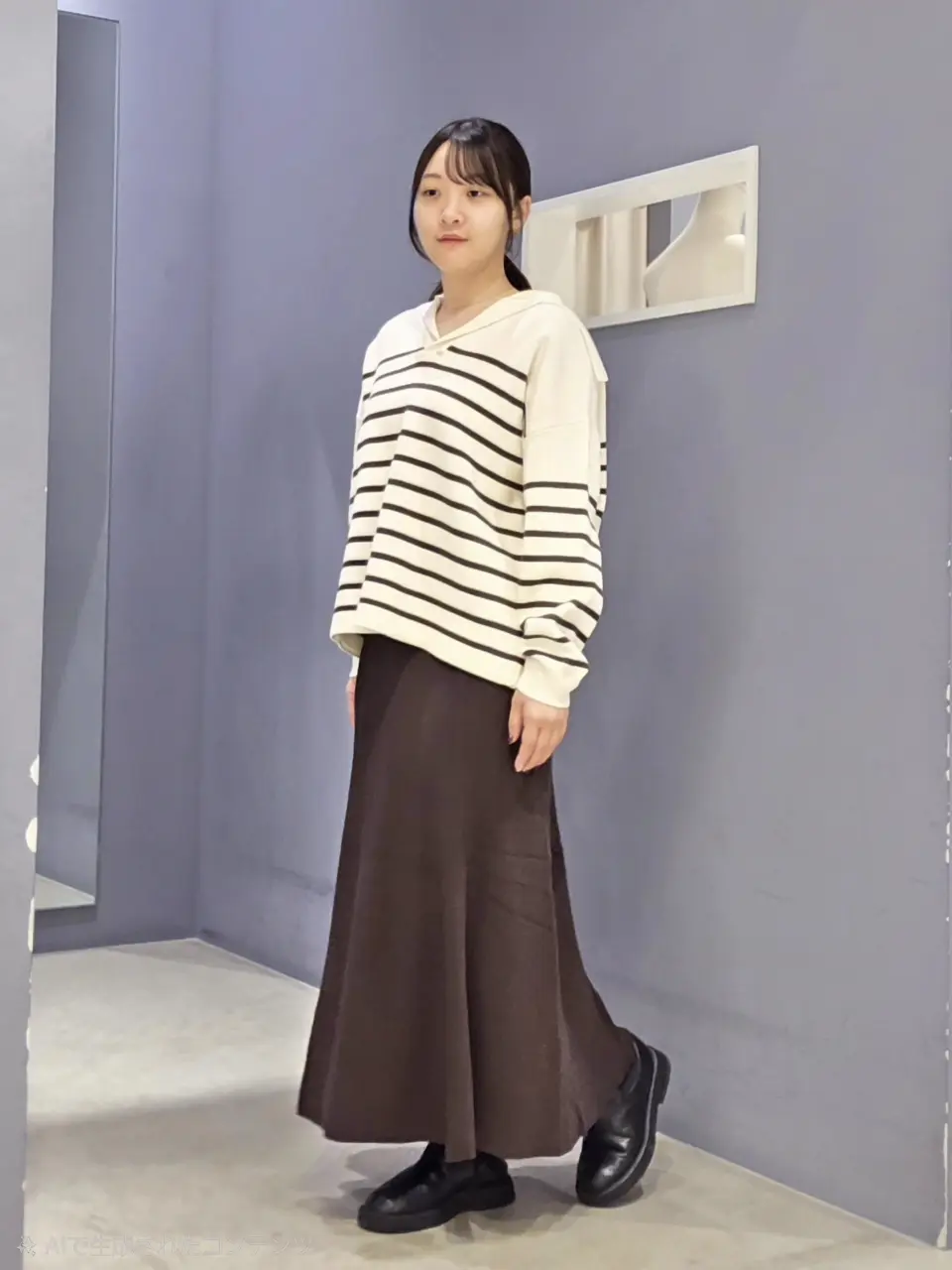 セーラーカラーニットプルオーバー/AMERICAN HOLIC（アメリカン