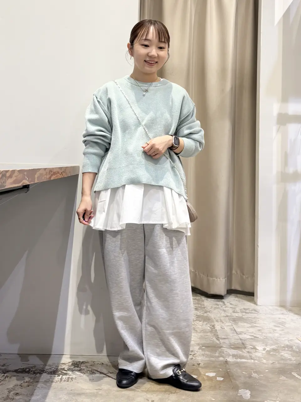 布帛切替ペプラムプルオーバー/AMERICAN HOLIC（アメリカンホリック