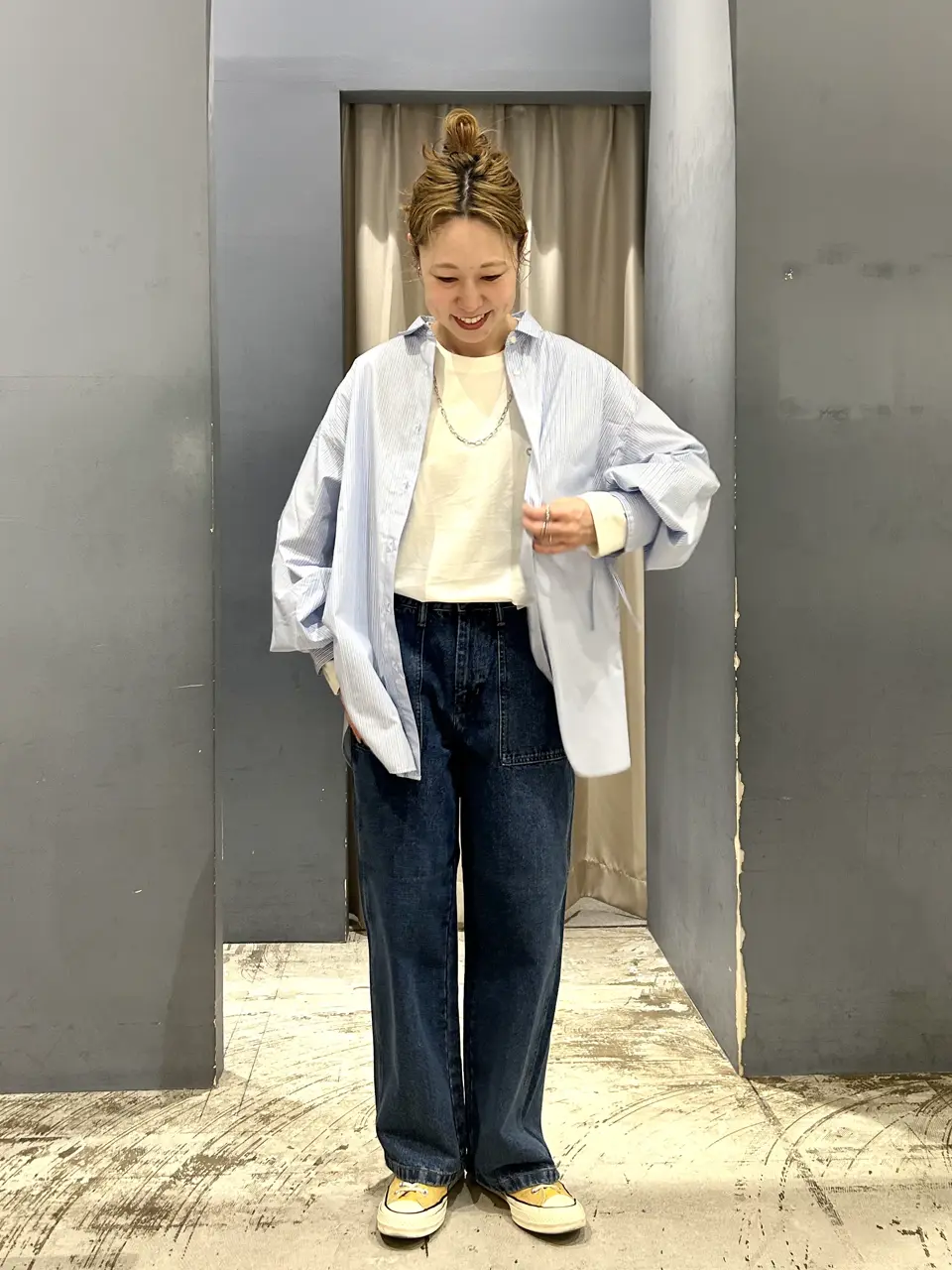 ベイカーデニムパンツ/AMERICAN HOLIC（アメリカンホリック）のデニム