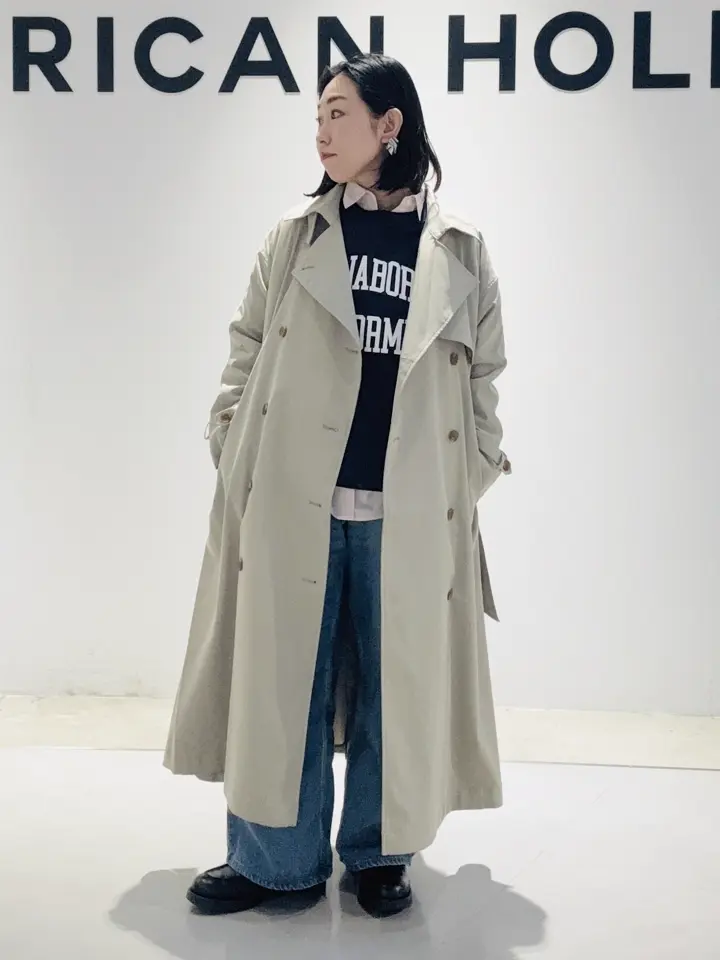 ロングトレンチコート/AMERICAN HOLIC（アメリカンホリック）の
