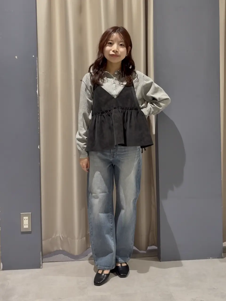 Tストラップスクエアパンプス/AMERICAN HOLIC（アメリカンホリック）の