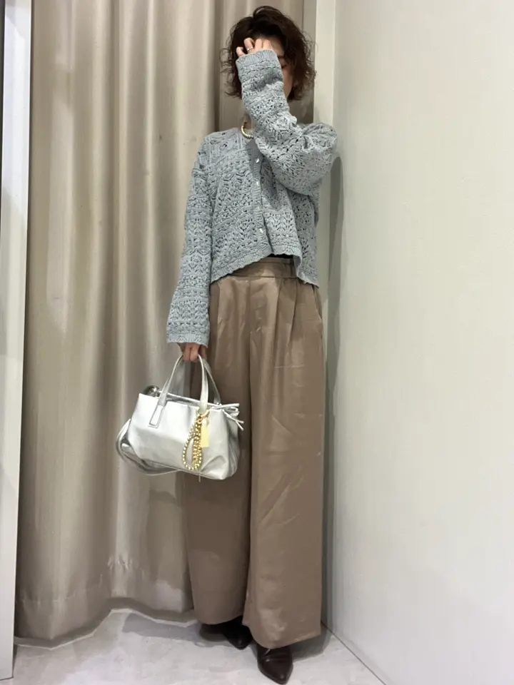 【美品】インゲボルグ★透かし編み♪二点セット カーディガン&amp;半袖ニット サイズM アイボリー系 麻混♪z14831 INGEBORG】インゲボルグ 透かし編み ニット アンサンブル｜Yahoo