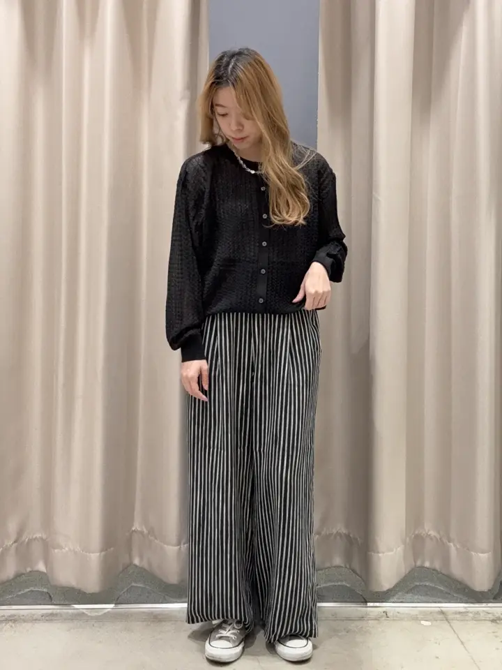 前後2WAY】透かし編みニットカーディガン/AMERICAN HOLIC（アメリカン