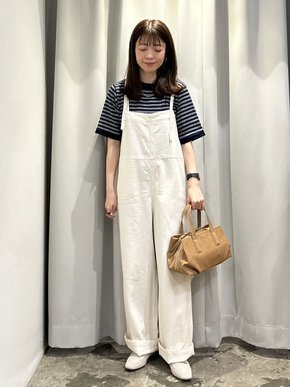 今季☆スリーブポイントニットプルオーバー She's Closet ニット セーター 配色ボリューム袖ドルマンスリーブ