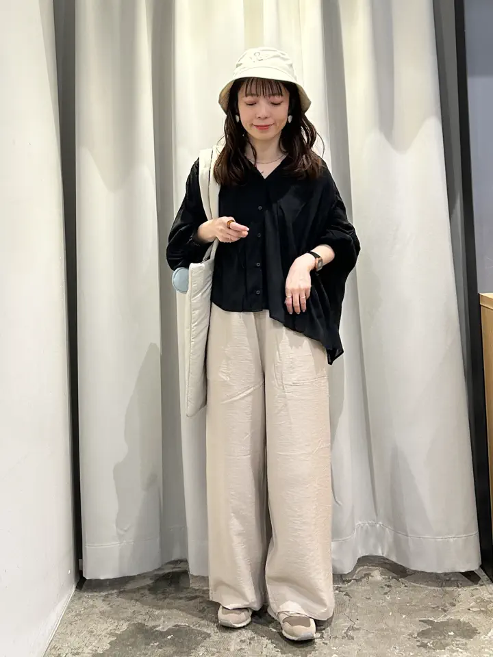 ≪USED≫スキッパーギャザーブラウス/AMERICAN HOLIC（アメリカン