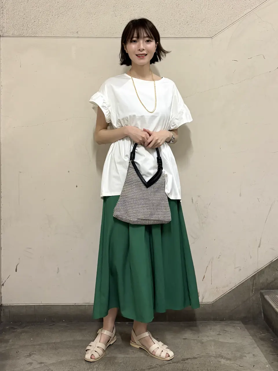 接触冷感・UVカット】【選べる丈】ギャザースカーチョ【WEB限定カラー
