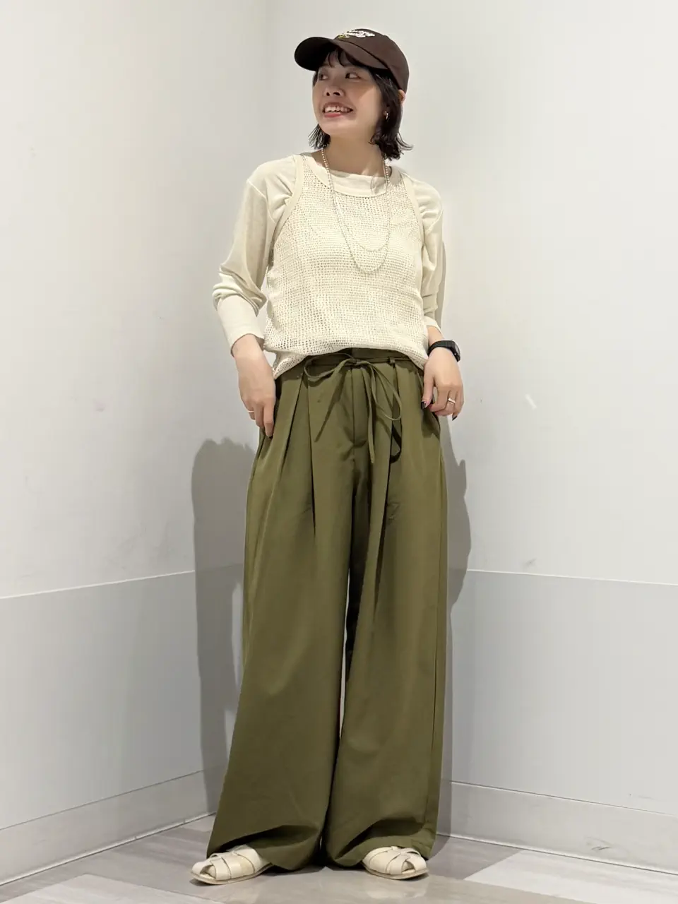 新品 Paloma Wool ギャザー メッシュ レイヤード タンクトップ LIENCOEUR（リアンクール）の「メッシュレイヤードタンク（タンク