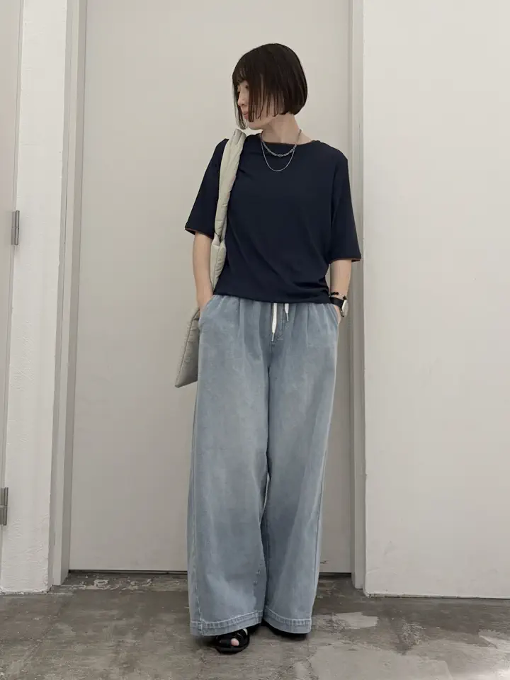 イージーデニムワイドパンツ/AMERICAN HOLIC（アメリカンホリック）の