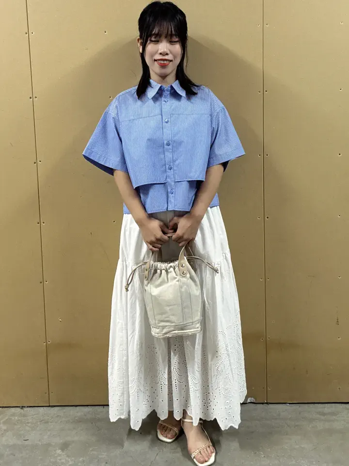 アイレット刺繍ティアードスカート/AMERICAN HOLIC（アメリカン