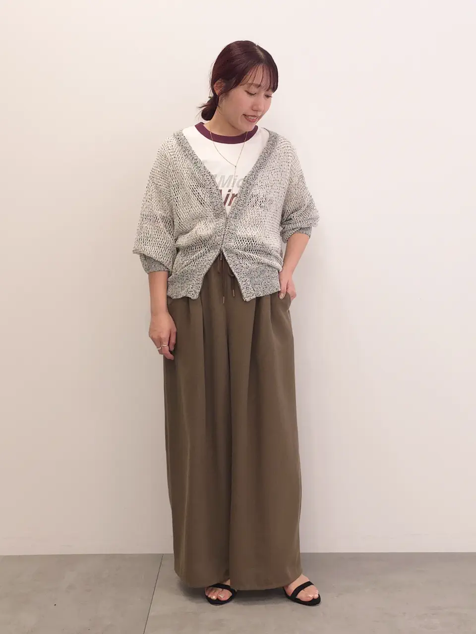 洗える / Vネックメッシュカーディガン/CRAFT STANDARD BOUTIQUE