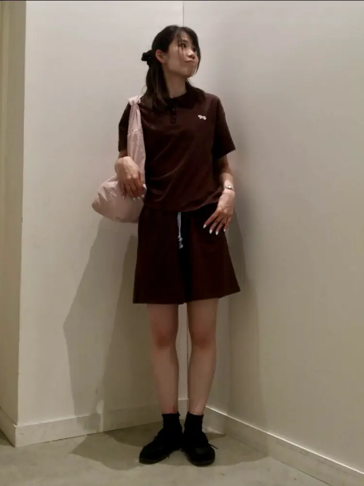 PENNEY'S】配色ポロ+ショートパンツ/AMERICAN HOLIC（アメリカン