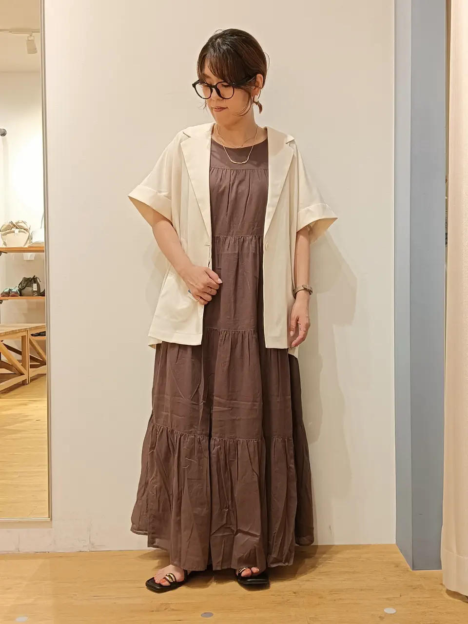 ≪USED≫ノースリーブティアードワンピース/AMERICAN HOLIC