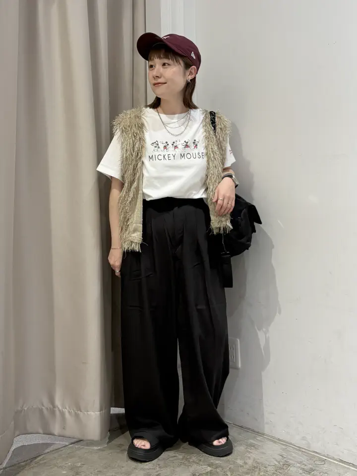 Mickey&Friends】ビンテージ加工アソートプリントTシャツ/Disney