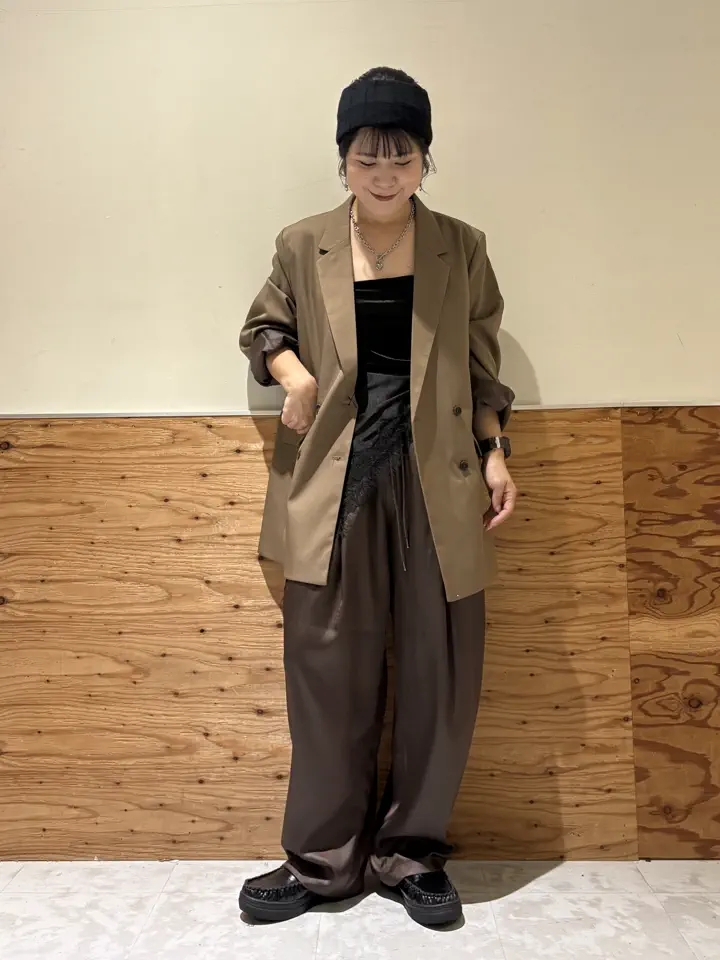 サテンレース三角スカーフ/AMERICAN HOLIC（アメリカンホリック）の