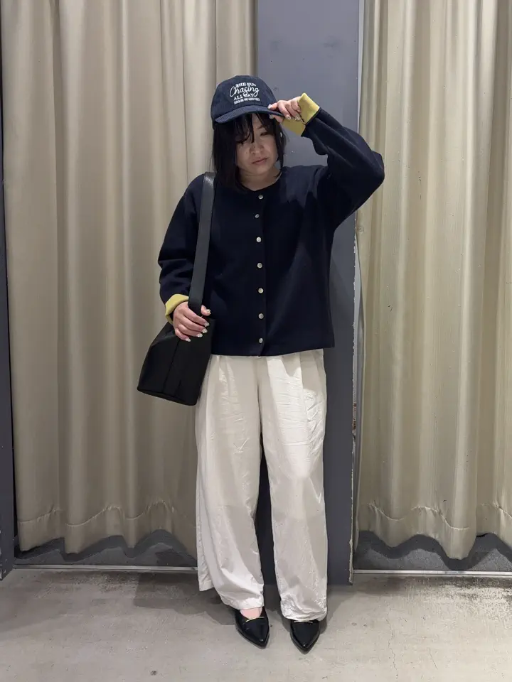 遮熱・接触冷感】バイカラーWウエストタックパンツ/AMERICAN HOLIC