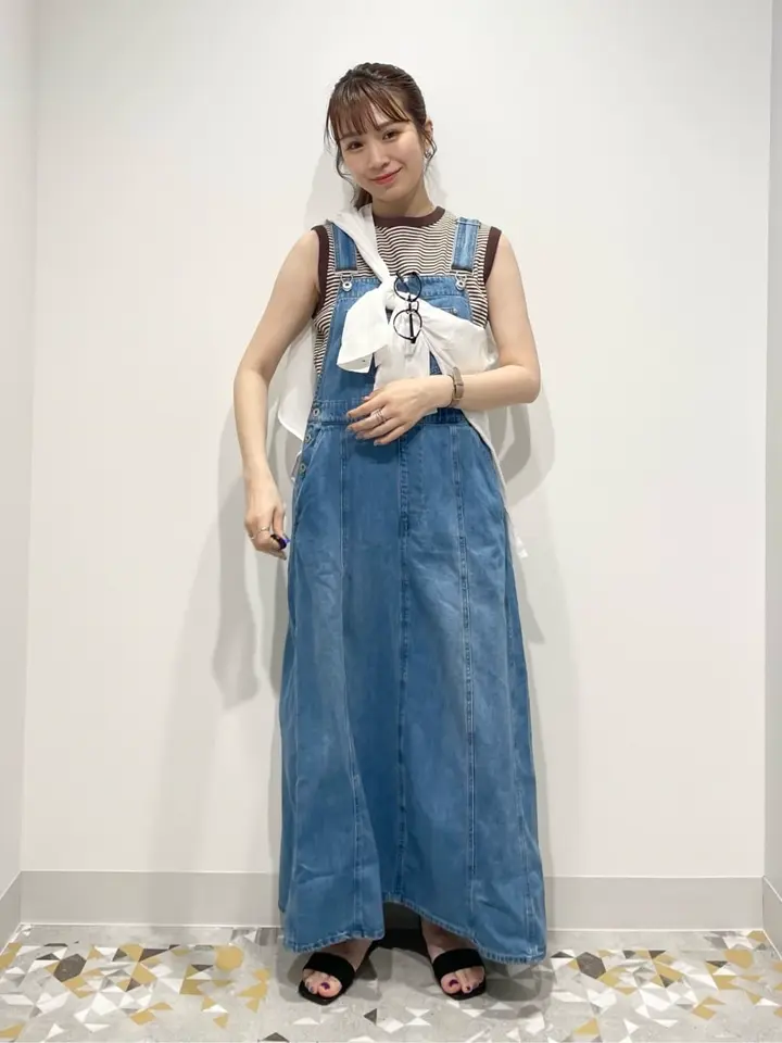 バックタックデニムオーバーオール/AMERICAN HOLIC（アメリカン