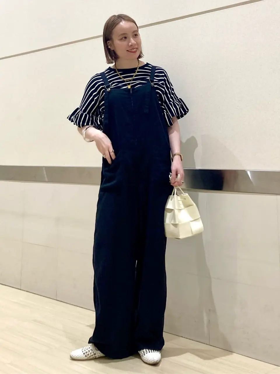 リネンブレンドサロペット/AMERICAN HOLIC（アメリカンホリック）の