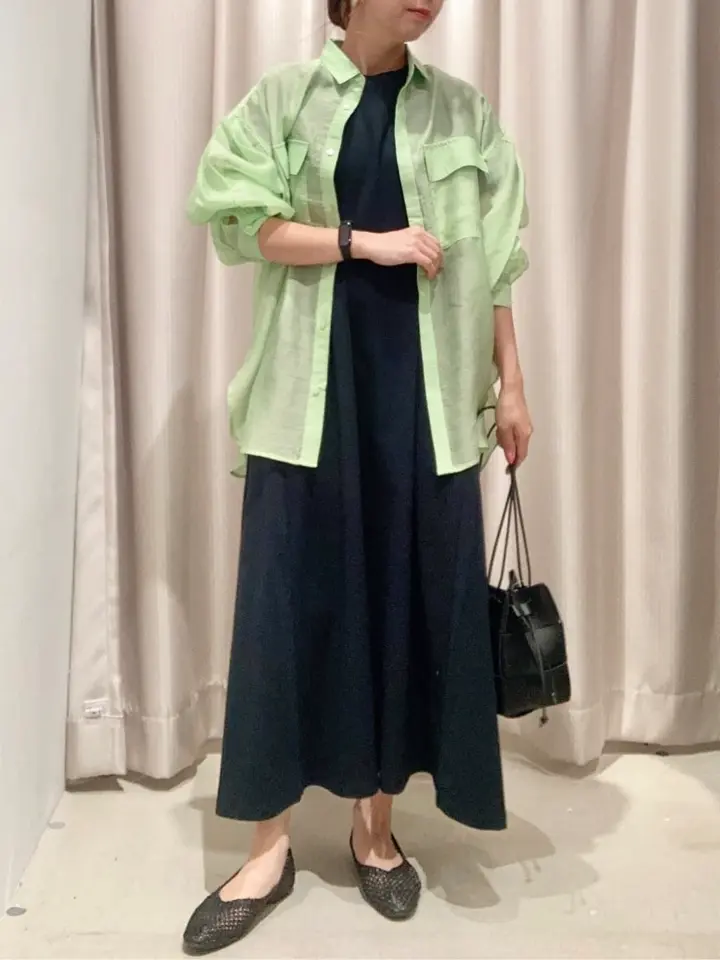 切り替え半袖カットフレアワンピース/AMERICAN HOLIC（アメリカン