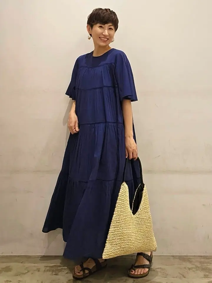 ♡高級ヴィンテージ♡アライア 切り替えワンピース 濃紺 XS ♡高級ヴィンテージ♡アライア 切り替えワンピース 濃紺 XS