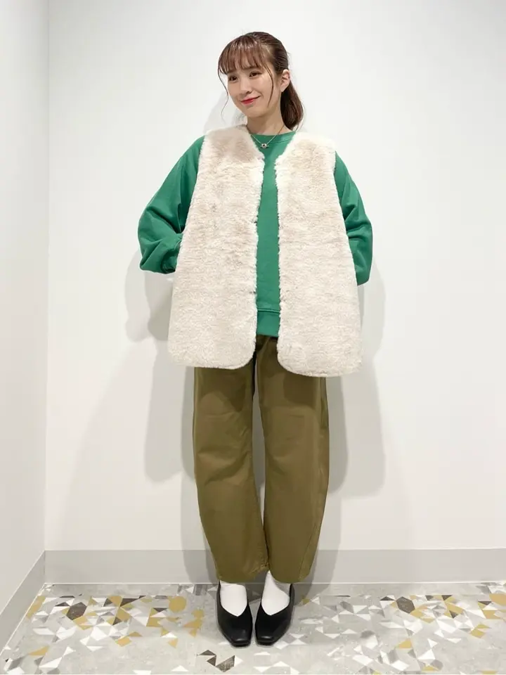 丈違いフェイクファーベスト/AMERICAN HOLIC（アメリカンホリック）の