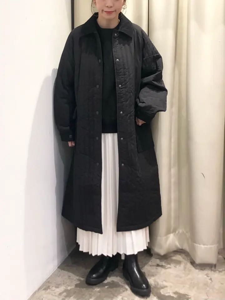 キルポカ異素材Mixロングコート/AMERICAN HOLIC（アメリカンホリック