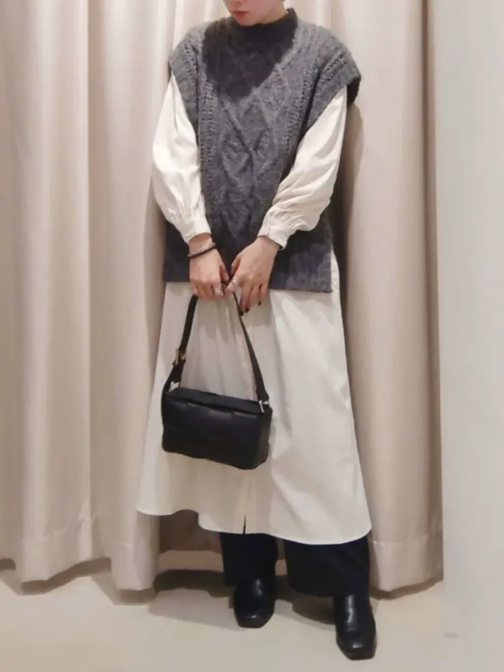 バンドカラーバックタックワンピース/AMERICAN HOLIC（アメリカン