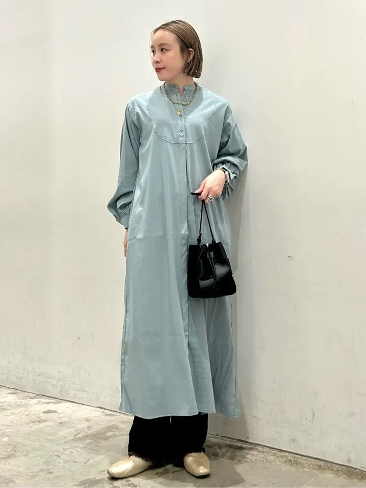 バンドカラーバックタックワンピース/AMERICAN HOLIC（アメリカン