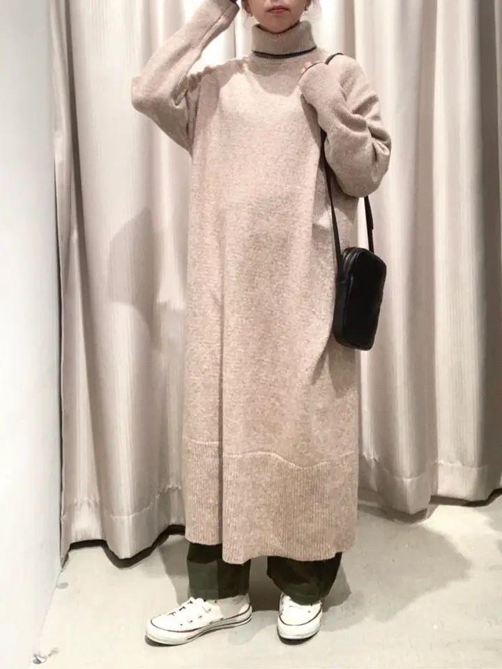 かおりん　ハイネックワンピース ビスチェ風ハイネックレース結婚式ワンピース｜パーティードレス・結婚