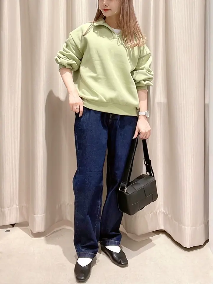 スキッパー衿付き裏毛プルオーバー/AMERICAN HOLIC（アメリカン