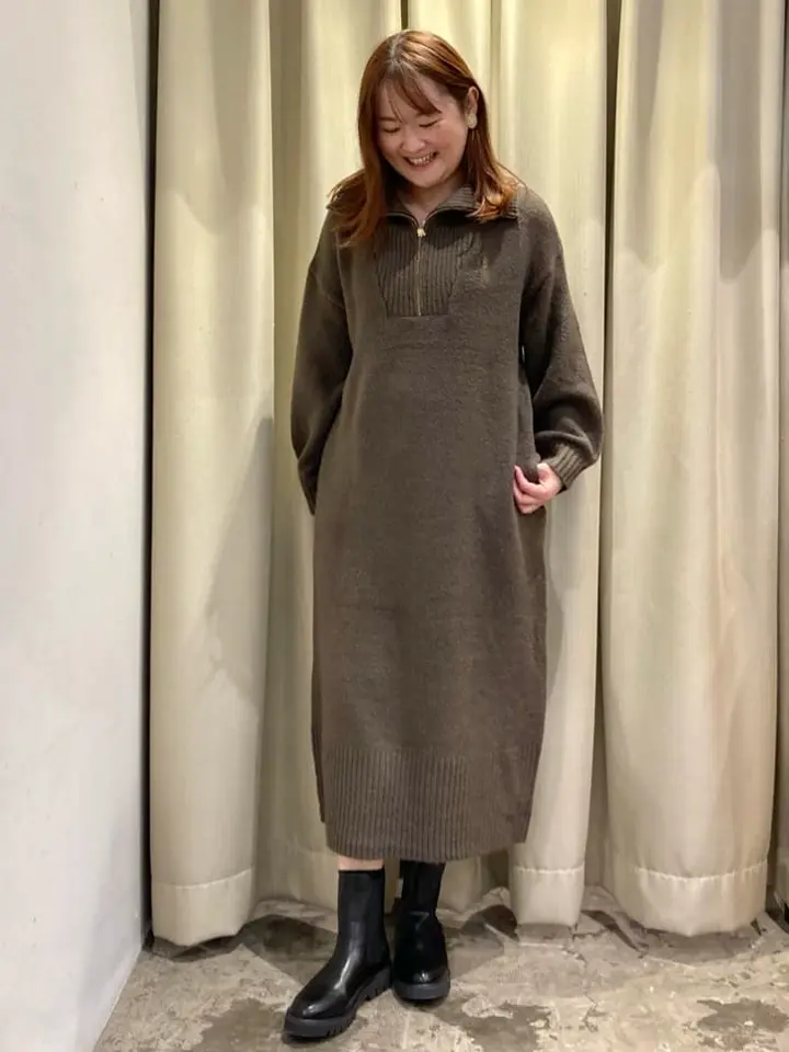 新品 トリーバーチ　大きいサイズ　XL（ 13〜15号）　ニットワンピース FREAK'S STORE（フリークスストア） ワンピース 限定展開 フレアマキシ