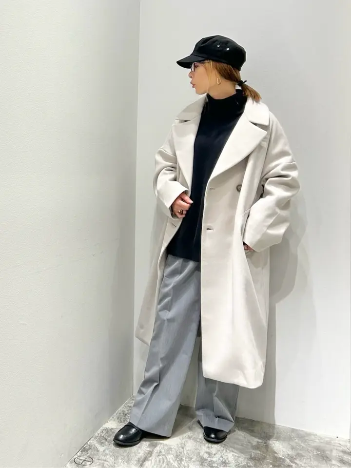 中空FIBERドロップショルダーチェスターコート<軽量アウター>/AMERICAN